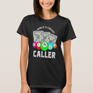 Worlds Coolest Bingo Caller Bingo Player Hobby Bin T-Shirt