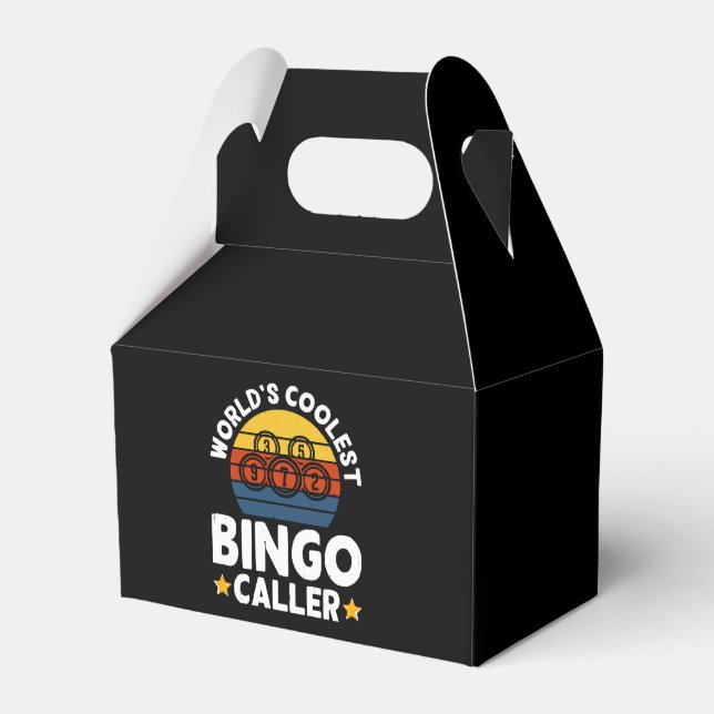 World's Coolest Bingo Caller Favour Box (Front Side)