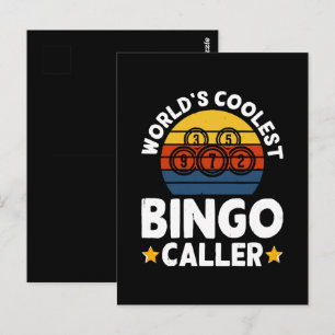 World's Coolest Bingo Caller Postcard