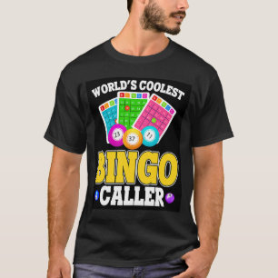 World's Coolest BINGO Caller Retro  Bingo Present T-Shirt