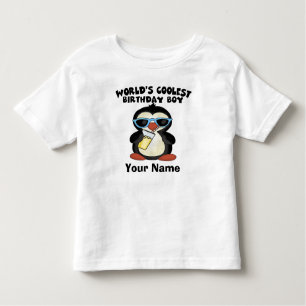 World's Coolest Birthday Boy Personalised T-shirt