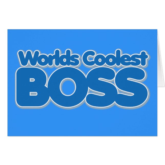 Worlds Coolest Boss (Front Horizontal)