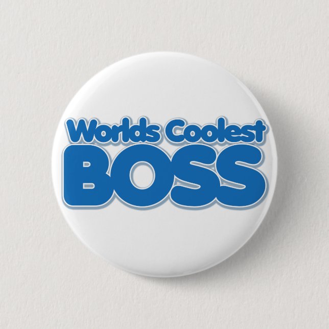 Worlds Coolest Boss 6 Cm Round Badge (Front)