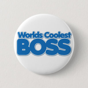Worlds Coolest Boss 6 Cm Round Badge
