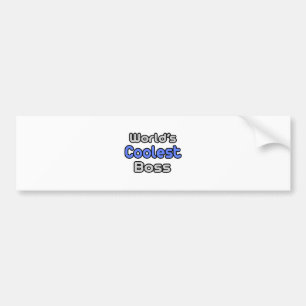 World's Coolest Boss Bumper Sticker
