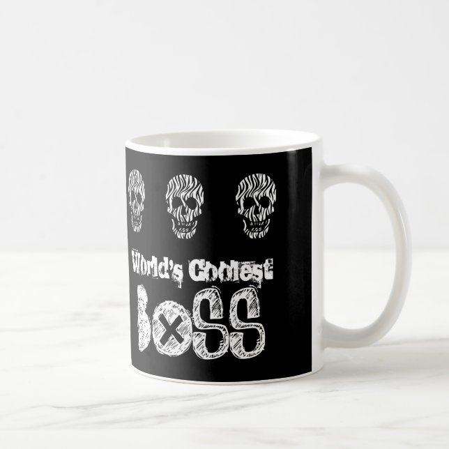 World's Coolest BOSS Zebra Skulls V07B Coffee Mug (Right)