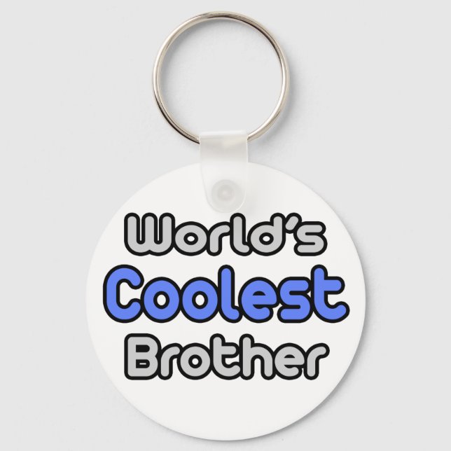 World's Coolest Brother Key Ring (Front)