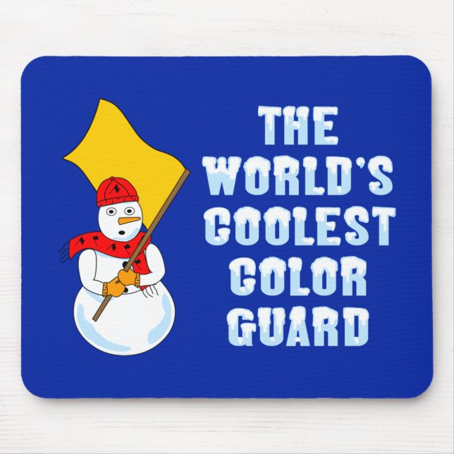 World's Coolest Colour Guard Mouse Pad (Front)