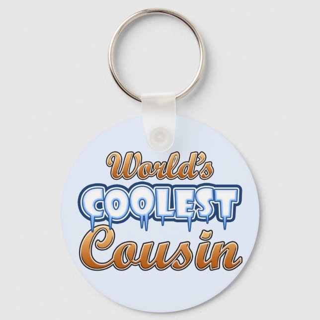 World's Coolest Cousin Key Ring (Front)