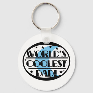 World's Coolest Dad Key Ring