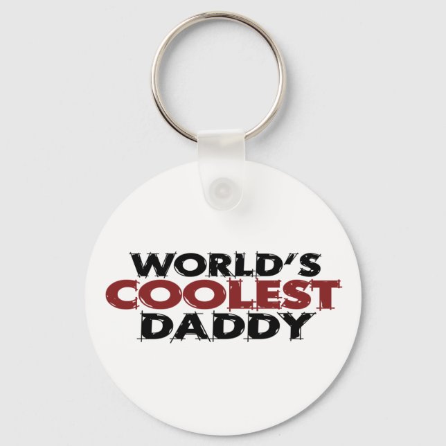 Worlds Coolest Daddy Key Ring (Front)