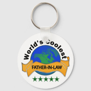 World's Coolest Father-In-Law Key Ring