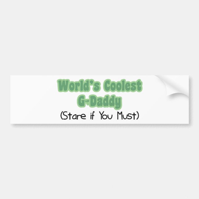 World's Coolest G-Daddy Bumper Sticker (Front)