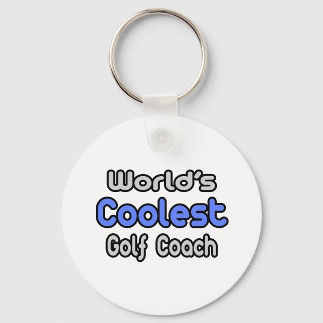 World's Coolest Golf Coach Key Ring (Front)
