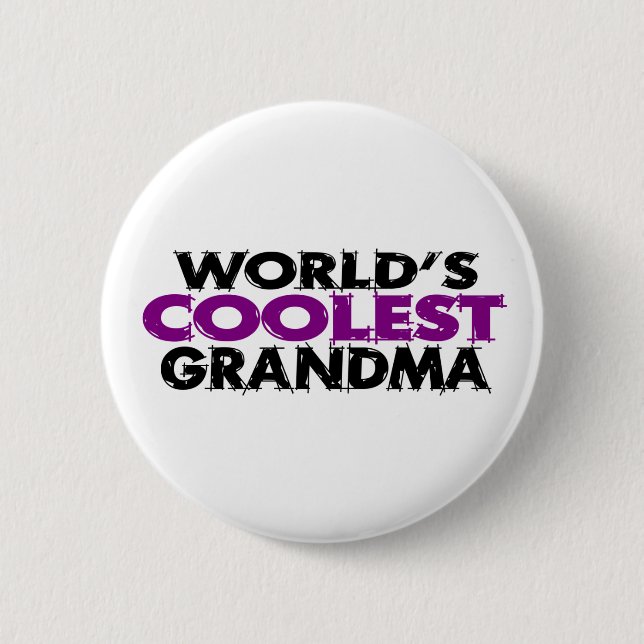Worlds Coolest Grandma 6 Cm Round Badge (Front)