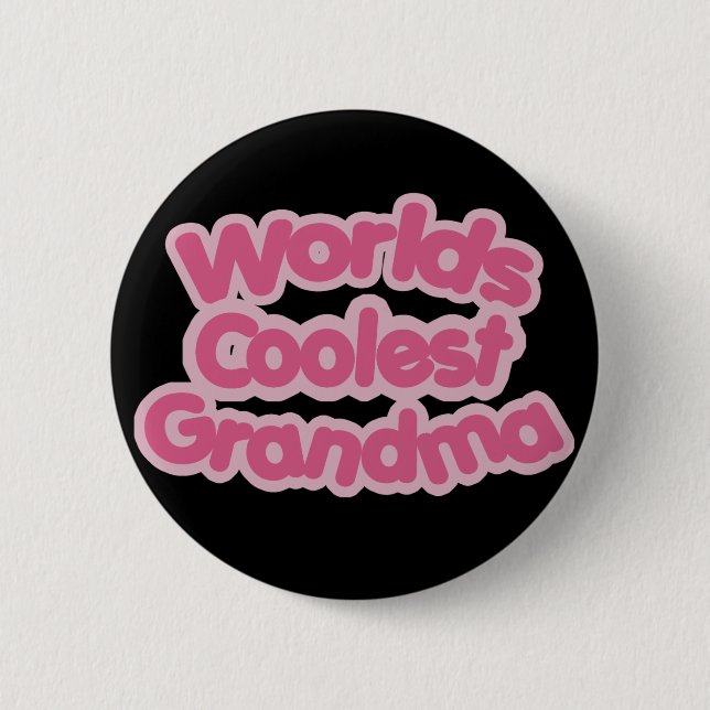 Worlds Coolest Grandma 6 Cm Round Badge (Front)