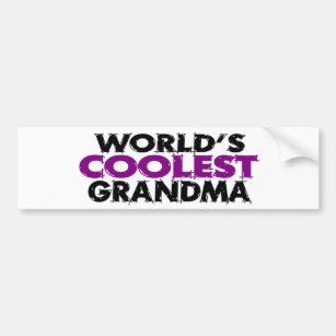 Worlds Coolest Grandma Bumper Sticker