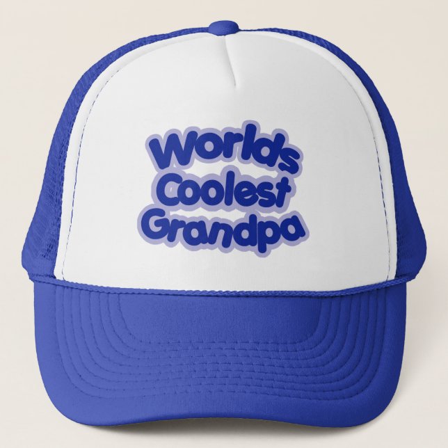Worlds Coolest Grandpa Trucker Hat (Front)