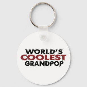 Worlds Coolest Grandpop Key Ring