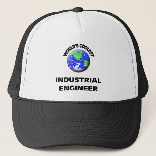 World's Coolest Industrial Engineer Trucker Hat (Front)