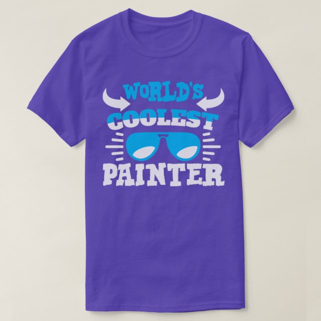 Worlds Coolest Painter T-Shirt (Design Front)