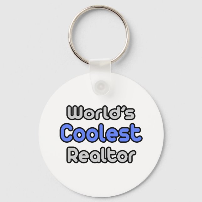 World's Coolest Realtor Key Ring (Front)