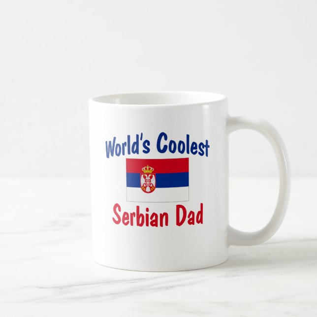 World's Coolest Serbian Dad Coffee Mug (Right)