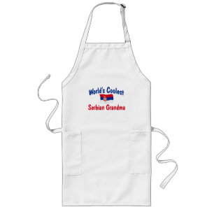 World's Coolest Serbian Grandma Long Apron