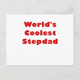 Worlds Coolest Stepdad Postcard