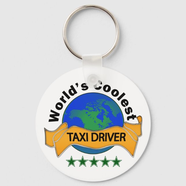 World's Coolest Taxi Driver Key Ring (Front)