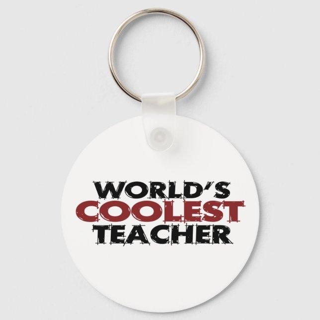 Worlds Coolest Teacher Key Ring (Front)