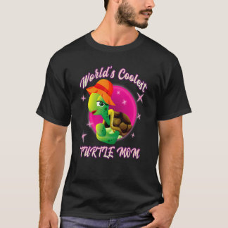 Worlds Coolest Turtle Mum Sea Turtle Lover Mum Wom T-Shirt