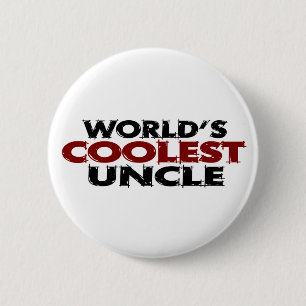 Worlds Coolest Uncle 6 Cm Round Badge