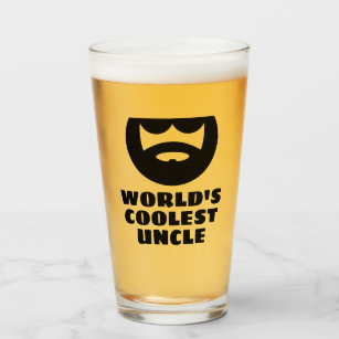 World's Coolest Uncle funny beer glass gift