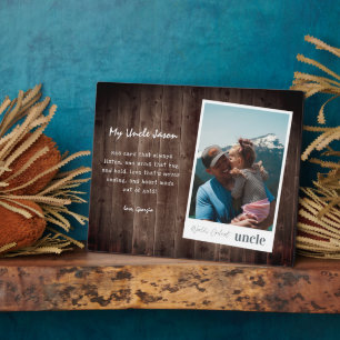 World's Coolest Uncle   Modern Photo Plaque