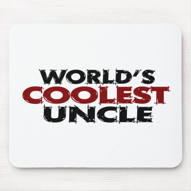 Worlds Coolest Uncle Mouse Pad (Front)