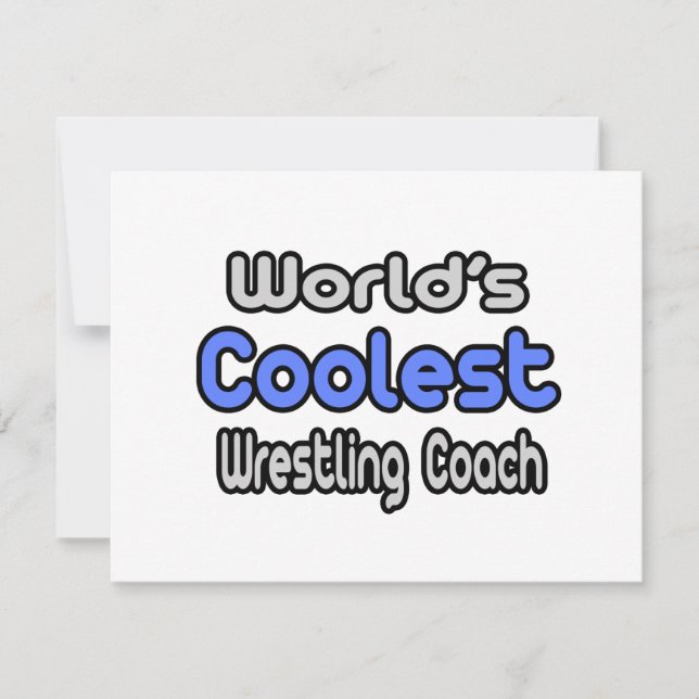 World's Coolest Wrestling Coach (Front)