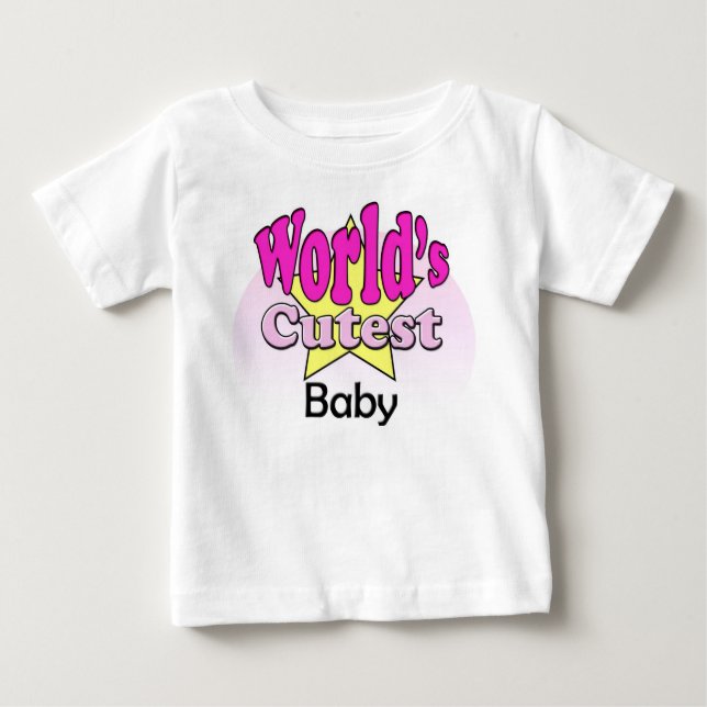 World's Cutest baby Baby T-Shirt (Front)