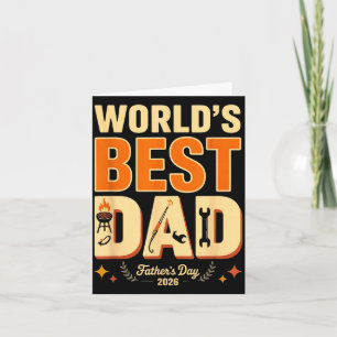 Worlds dad bbq grill humour fathers day 2026 card