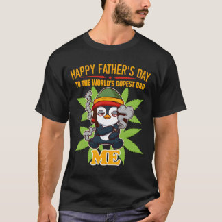 World'S Dopest Dad Thc Cbd Father'S Day Weed T-Shirt