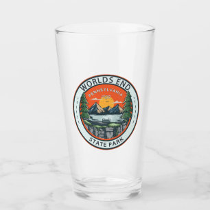 Worlds End State Park Pennsylvania Badge Glass