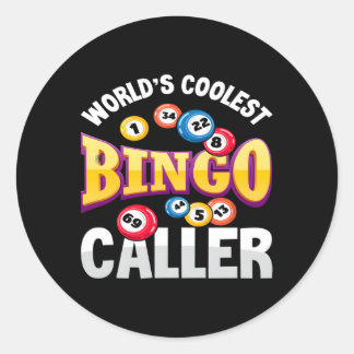 World'S Est Bingo Caller Bingo Player Classic Round Sticker