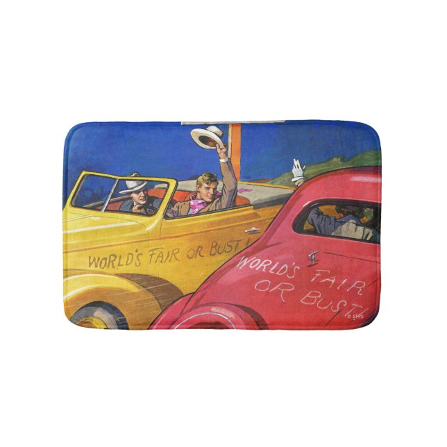 World's Fair or Bust Bath Mat (Front)