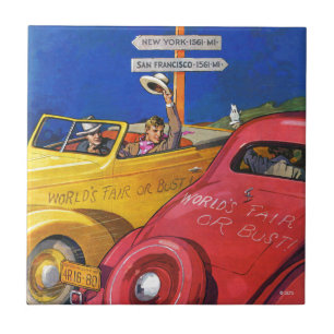 World's Fair or Bust Ceramic Tile
