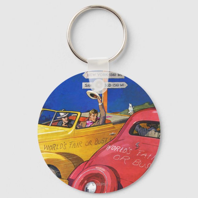 World's Fair or Bust Key Ring (Front)