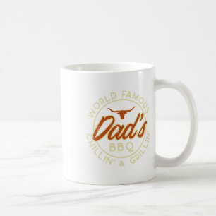 Worlds Famous Dads Bbq Grillin Barbecue Fathers Da Coffee Mug