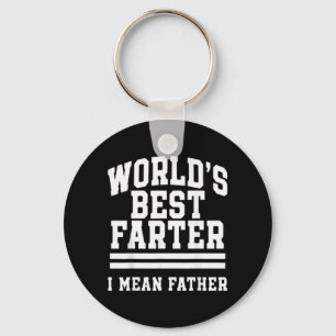 Worlds Farter Mean Father Dad Men Papa Funny Key Ring