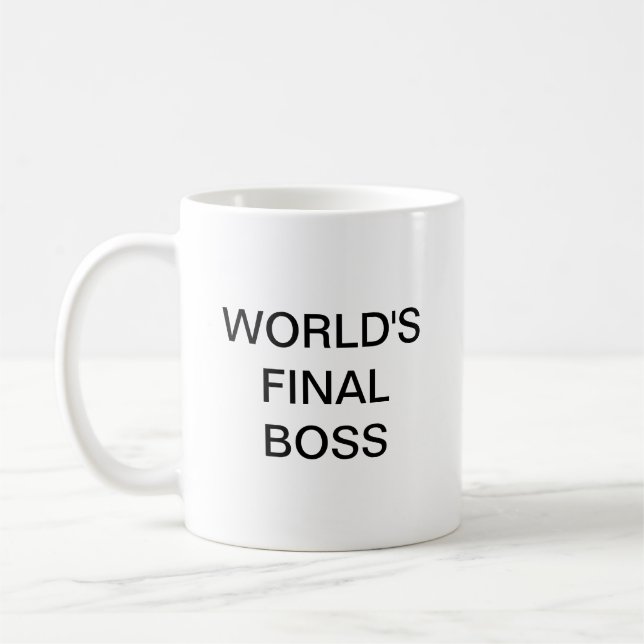 World's Final Boss Coffee Mug (Left)