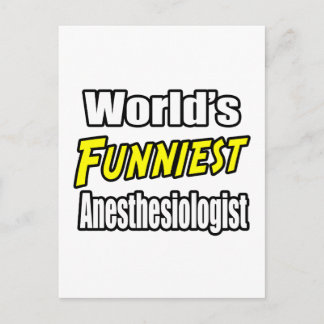 World's Funniest Anaesthesiologist Postcard