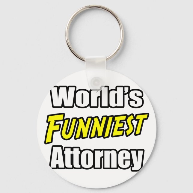 World's Funniest Attorney Key Ring (Front)